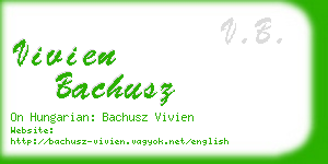 vivien bachusz business card